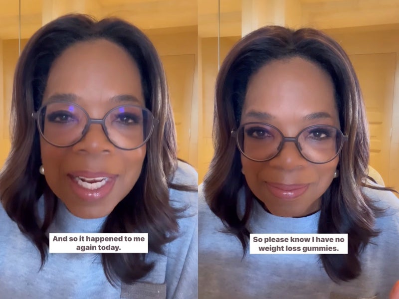 Oprah Winfrey calls out weight loss gummies using her name and